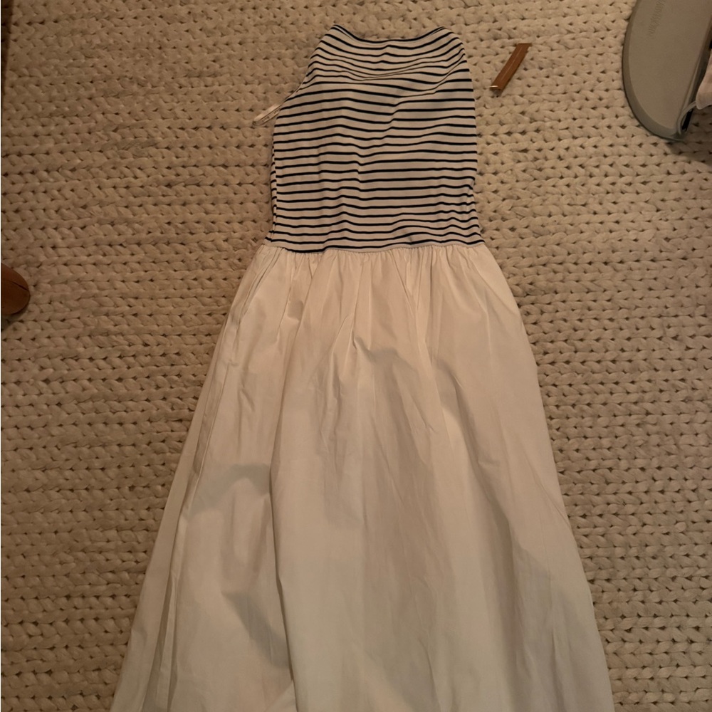 Striped Blue and White Dress - Picture 3 of 3